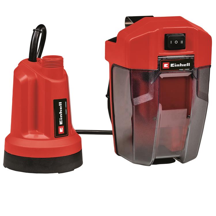 POMPA A IMMERSIONE PER ACQUE CHIARE CON FONDO PIATTO - EINHELL GE-SP 18 LL LI-SOLO