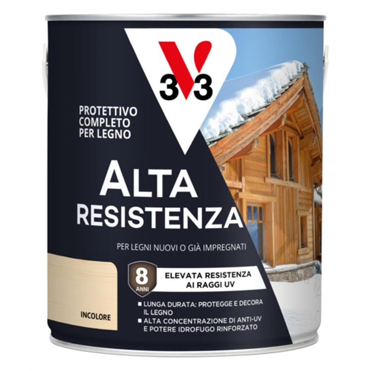 V33 PROTETTIVO COMPLETO PER LEGNO ALTA RESISTENZA A SOLVENTE 2.5L INCOLORE