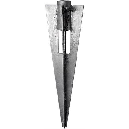 puntale di fissaggio a terra per pali da 34 mm