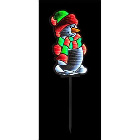 pupazzo di neve luminoso decorazione per interni ed esterni 380 led multicolor