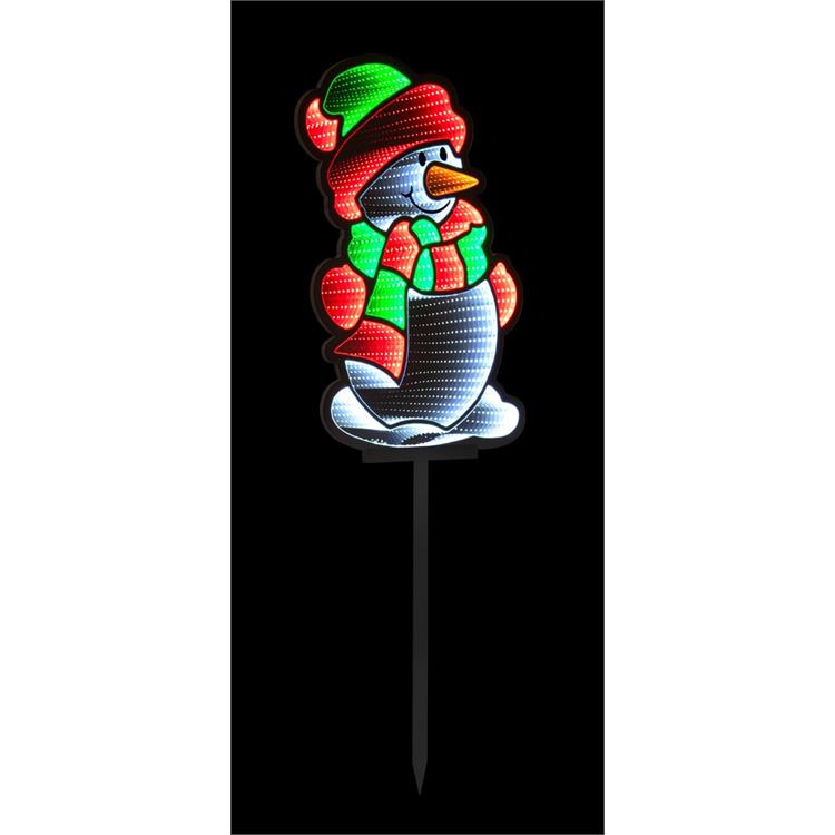 PUPAZZO DI NEVE LUMINOSO - DECORAZIONE PER INTERNI ED ESTERNI - 380 LED MULTICOLOR