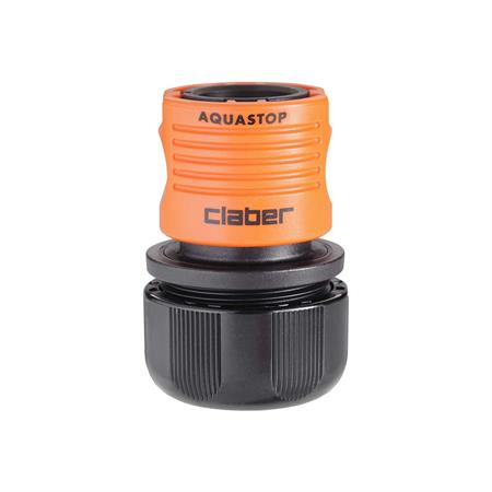 raccordo automatico con aquastop per tubi da 3 4 19 mm claber