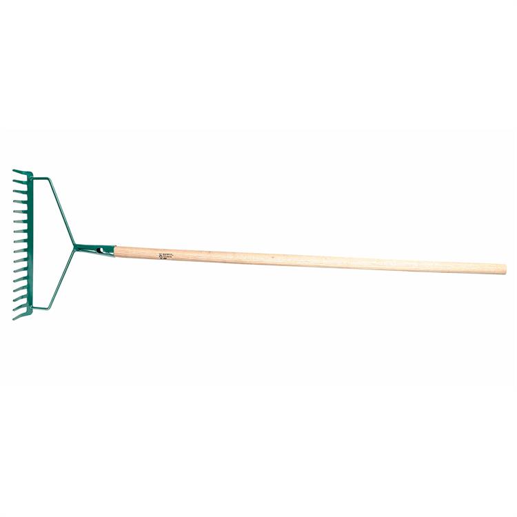 RASTRELLO DA GIARDINAGGIO 16 DENTI CON MANICO E RINFORZO HASSO