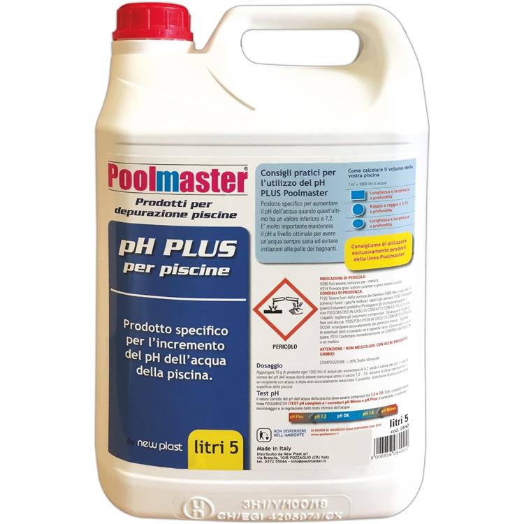 REGOLATORE DI PH POOLMASTER PER ACQUA PISCINA 5 LITRI