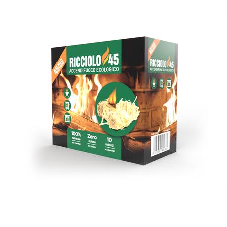 gmr ricciolo 45 accendifuoco ecologico naturale 45 pezzi