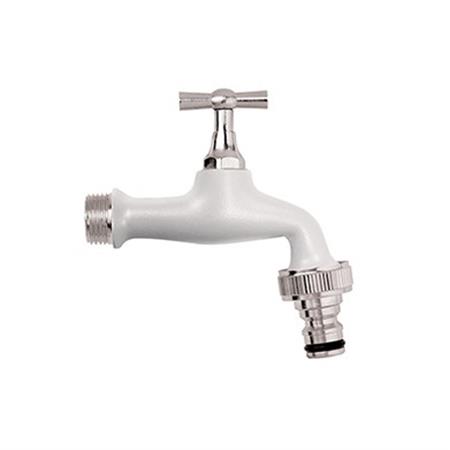 rubinetto da giardino con innesto rapido bianco aquajet 995wht