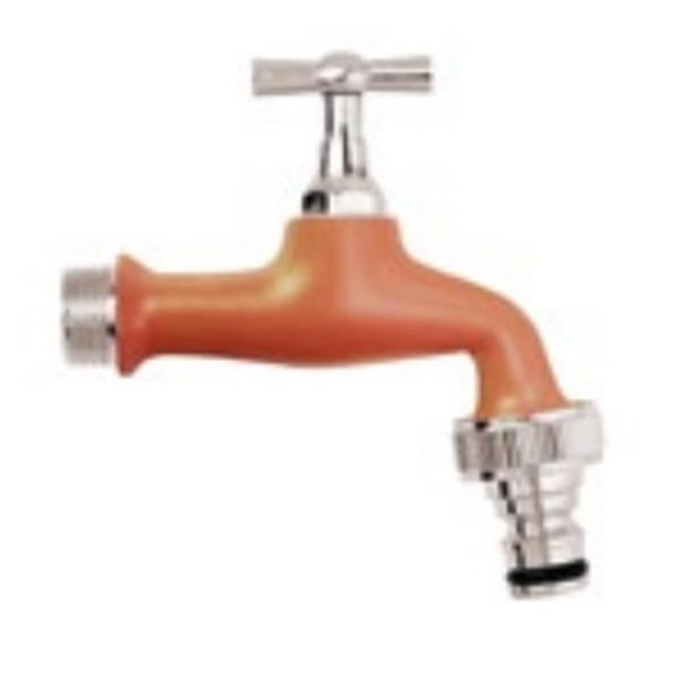 RUBINETTO DA GIARDINO CON INNESTO RAPIDO 1/2