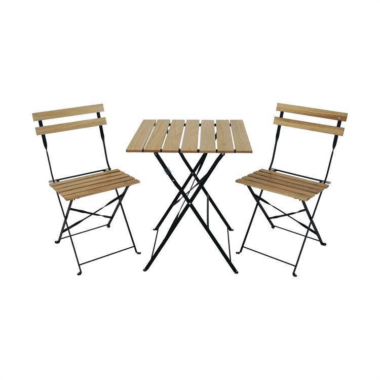 SET TAVOLO E SEDIE DA GIARDINO E BALCONE - COCO - PIEGHEVOLE - LEGNO E METALLO