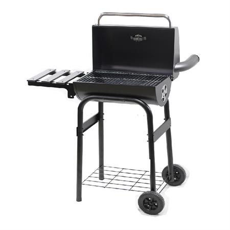 barbecue a carbone con affumicatore con coperchio funcook saturnino