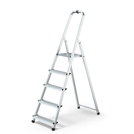 scala alluminio 5 gradini scalamia alu125