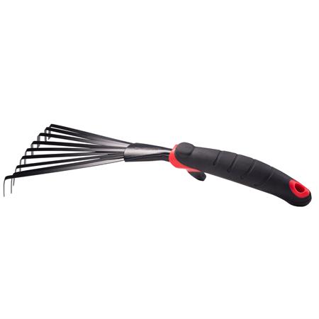 scopetta da giardino hasso 9 denti con manico gommato