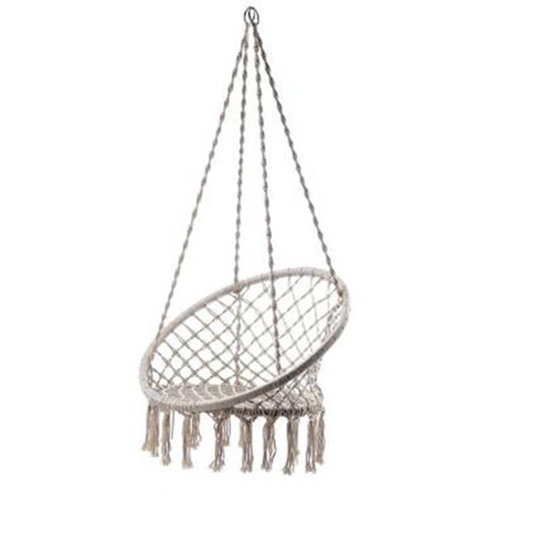 SEDIA A DONDOLO SOSPESA N TESSUTO ECRU - VACCHETTI