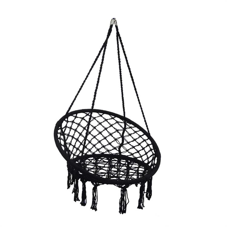 SEDIA A DONDOLO SOSPESA  IN TESSUTO GRIGIO SCURO - VACCHETTI 