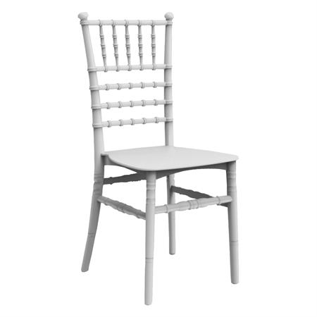 sedia in plastica da giardino bianca chiavarina diamond