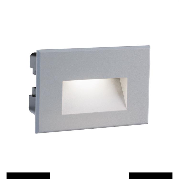 SEGNAPASSO DA INCASSO LISCIO SPINA 3W - 4000K - ALLUMINIO