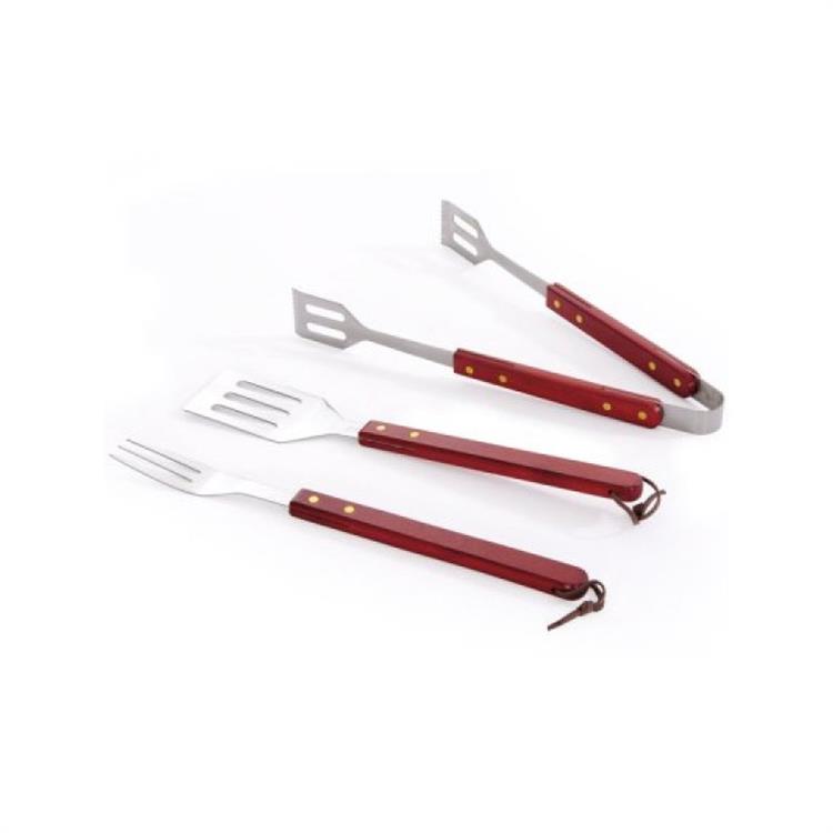 SET 3 ACCESSORI PER BARBECUE IN ACCIO INOX