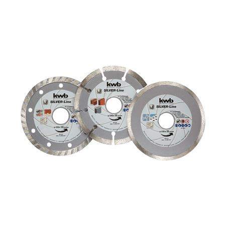 set dischi diamantati troncatori per muratoura diametro 115 mm