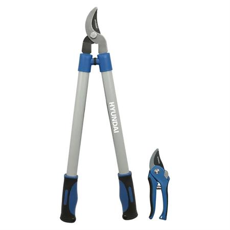 kit giardinaggio potatura hyundai 2 pezzi troncarami bypass e forbici