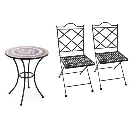 set tavolo e sedie da balcone linea mosaico verdelook