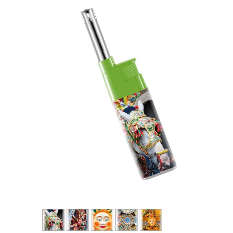 ACCENDIGAS RICARICABILE GMR CON DECORAZIONI SICILIANE