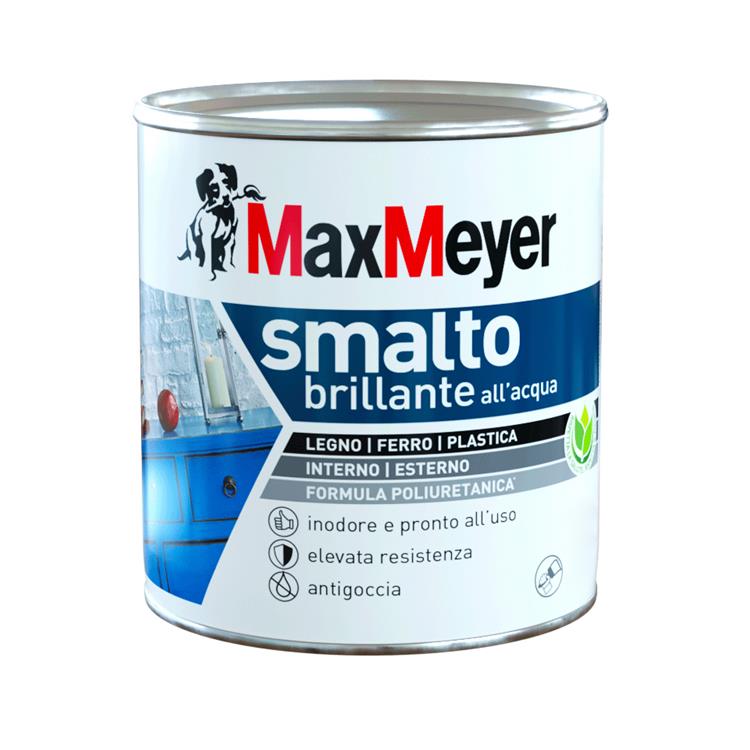 SMALTO BRILLANTE ALL'ACQUA MAX MEYER POLIURETANICO 125ML DENIM