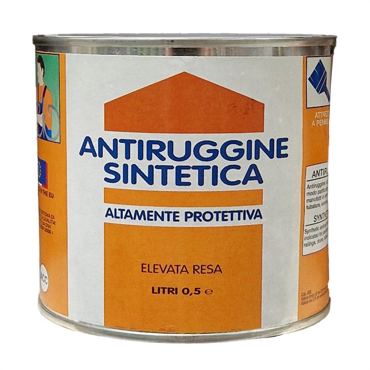 SMALTO ANTIRUGGINE SINTETICO ITALIAN COLOR GRIGIO 500ML