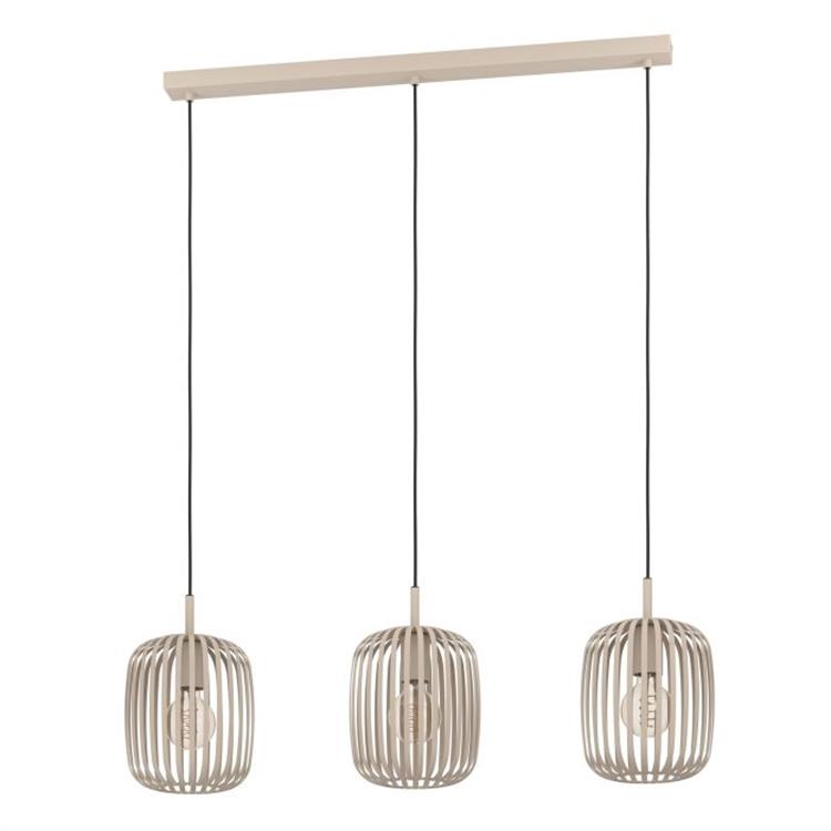 LAMPADA A SOSPENSIONE 3 LUCI ROMAZZINA E27 - 90X20X110H