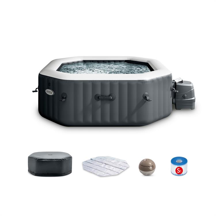 PISCINA IDROMASSAGGIO INTEX PURE SPA BUBBLE PLUS 4 POSTI