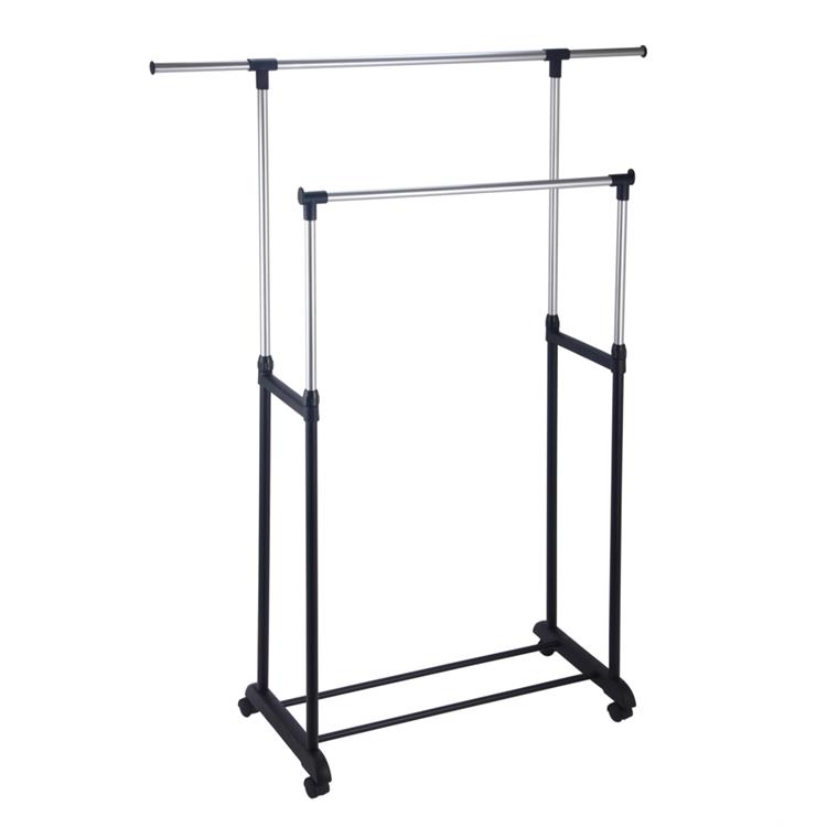 STENDER CON RUOTE APPENDIABITI DOPPIO ESTENSIBILE