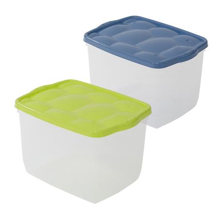 contenitore plastica trasparente con coperchio verde blu taratarugo 40 30 25cm