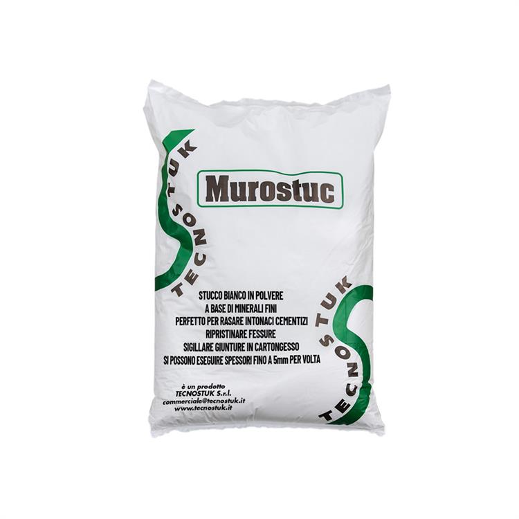 MUROSTUC - STUCCO PER MURO IN POLVERE PER INTERNI ED ESTERNI - 20 KG