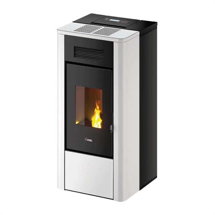 STUFA A PELLET IDRO 24kW CADEL RIVER IDROTECH 24 H2O BIANCO