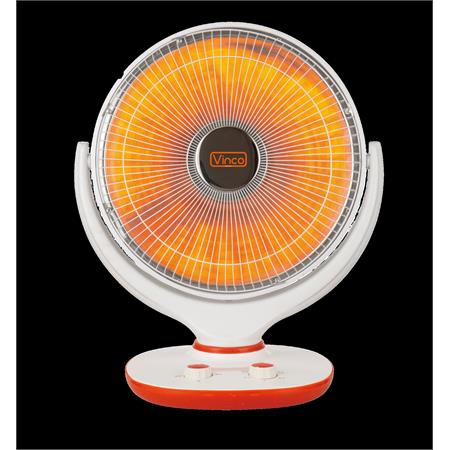 stufa al carbonio a parabola da tavolo vinco 40cm 1kw bianca