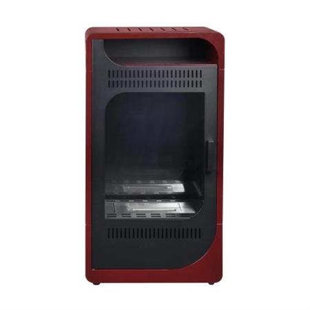 stufa bioetanolo 3500w fiammetta ventilata bordeaux 35mq ventilazione regolabile riscalda stanza salotto vetro