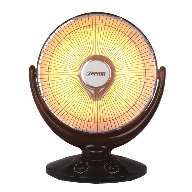 STUFA ELETTRICA AL CARBONIO CON PARABOLA ZEPHIR 450/900W