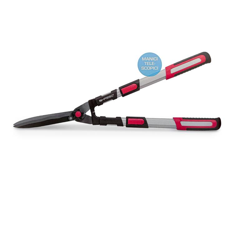 TAGLIASIEPI TELESCOPICO MANUALE 70-84 CM CON LAME ONDULATE E MANICI IN ALLUMINIO