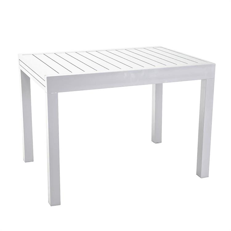 TAVOLO DA GIARDINO IN ALLUMINIO ALLUNGABILE - NEW CLEVELAND - 105-210 CM - BIANCO