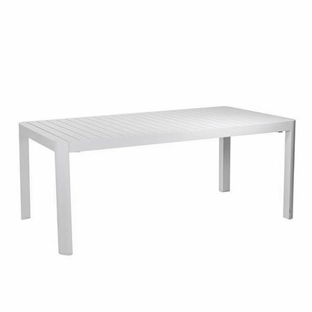 tavolo da giardino in alluminio allungabile cleveland bianco 180 240 cm