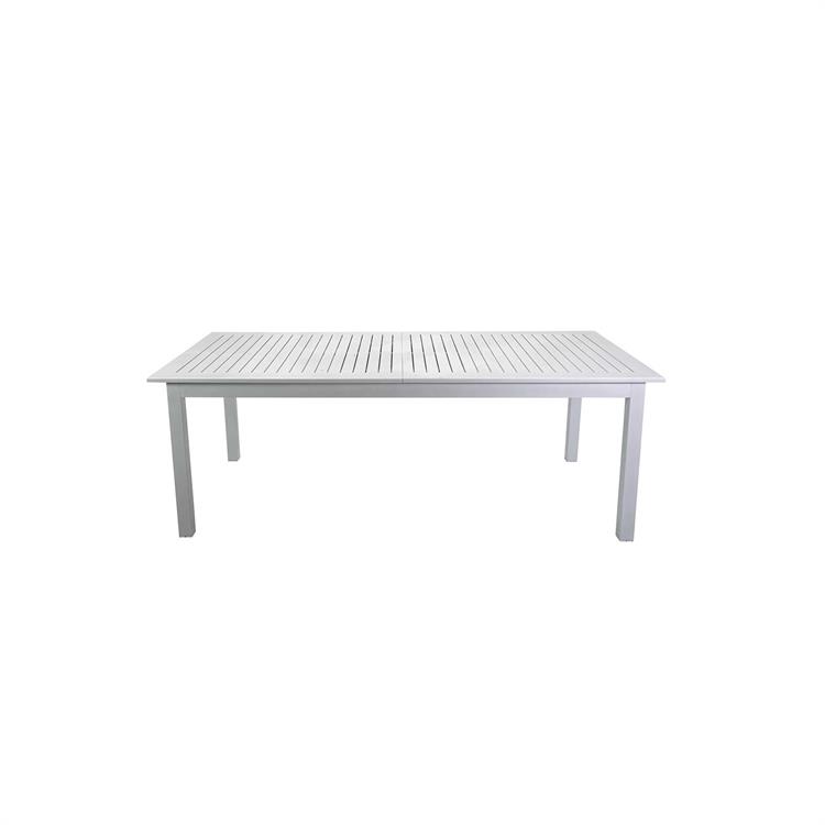 TAVOLO DA GIARDINO IN ALLUMINIO ALLUNGABILE - MONTEREY - 220-280 CM - BIANCO