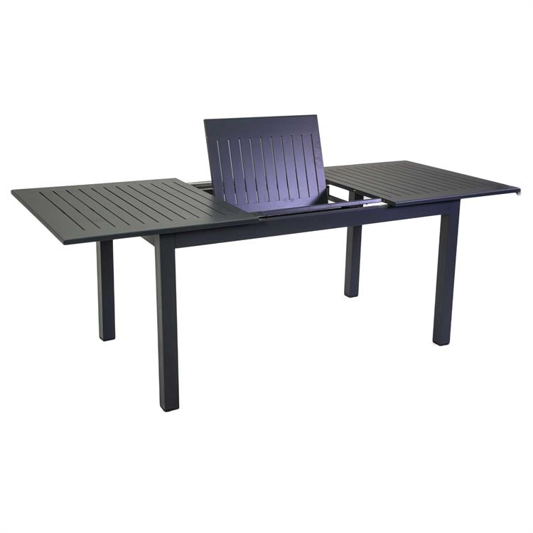 TAVOLO DA GIARDINO IN ALLUMINIO ALLUNGABILE - MONTEREY - 220-280 CM - ANTRACITE