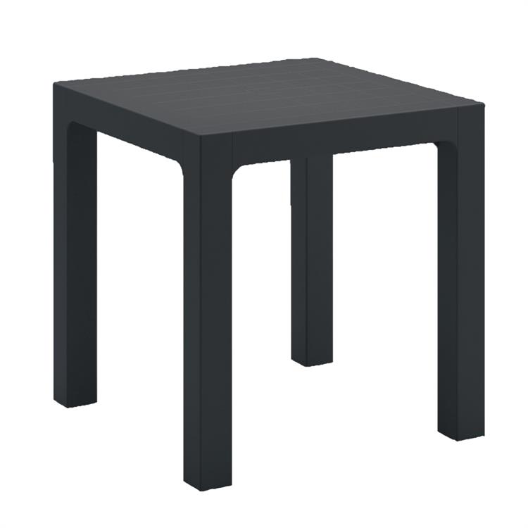 TAVOLO DA GIARDINO QUADRATO ARETA 70X70CM ANTRACITE