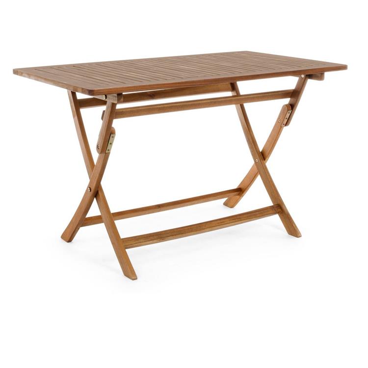 TAVOLO DA GIARDINO PIEGHEVOLE RETTANGOLARE IN LEGNO BIZZOTTO NOEMI 70X120CM