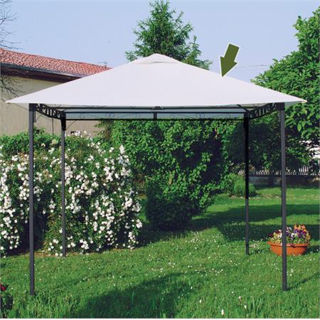 telo di ricambio gazebo 3x3 in poliestere per gazebo style verdelook