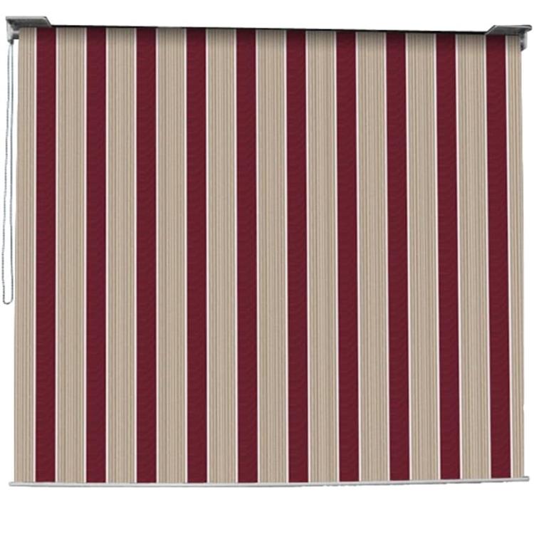 TENDA DA SOLE A CADUTA VERTICALE MYKONOS 2X2,5 MT – BEIGE E BORDEAUX - VERDELOOK