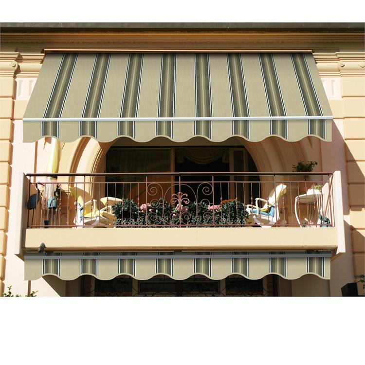 TENDA DA SOLE ITACA AVVOLGIBILE 3X2 M FISSA - BEIGE E VERDE - VERDELOOK