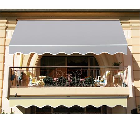 tenda da sole itaca avvolgibile 3x2m fissa grigio verdelook