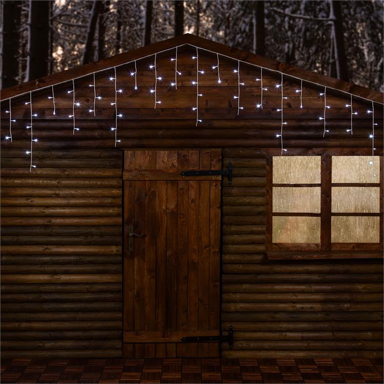 TENDA LUMINOSA LED ICE LIGHT 7,68XH0,6 MT - 180 LED - BIANCO FREDDO