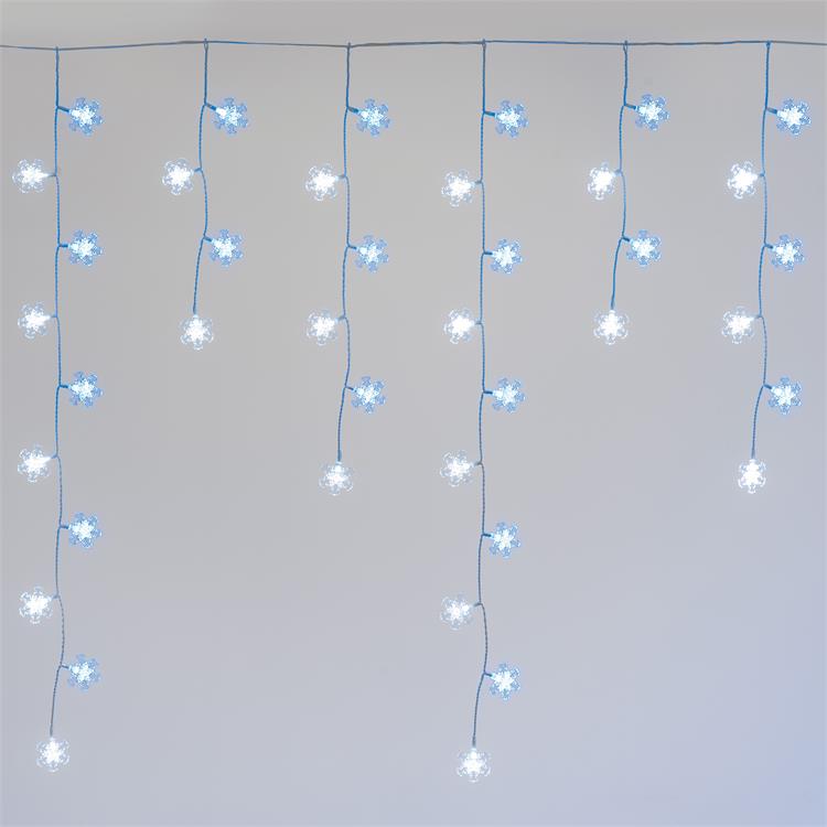 TENDA LUMINOSA - LUCI A CASCATA ICE LIGHT 136 CRISTALLI SB LED - 3,75MT