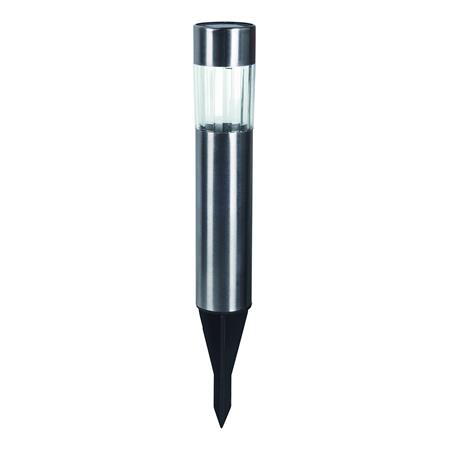 torcia solare led picchetto solare pole finitura alluminio velamp