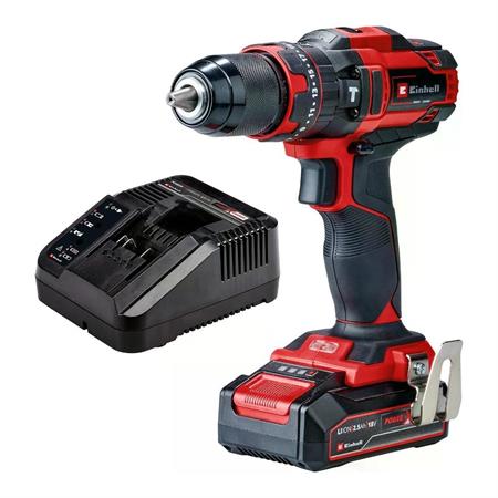 trapano avvitatore a percussione einhell te cd 18 44 li i con batteria